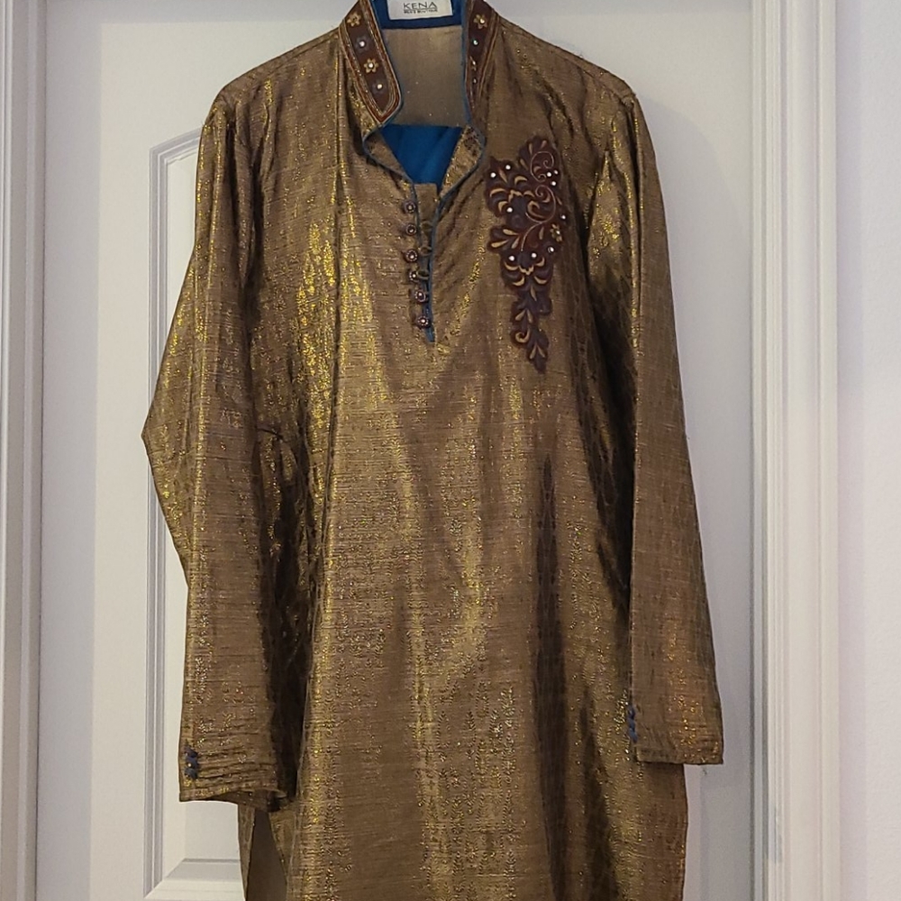 Mens Pakistani Indian 3 piece outfit
